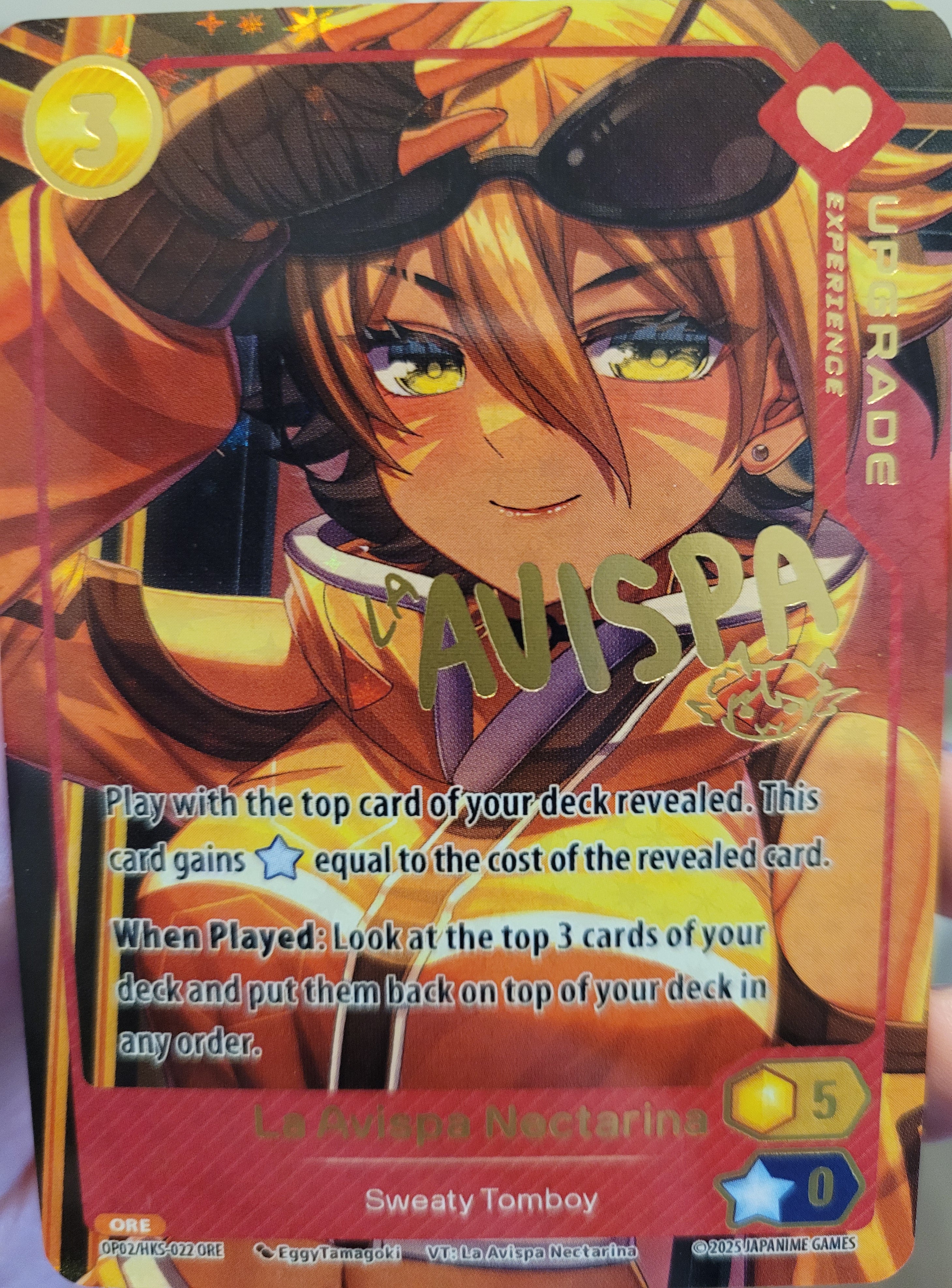 La Avispa Nectarina Sweaty Tomboy Upgrade Orenji Supa! HKS-022