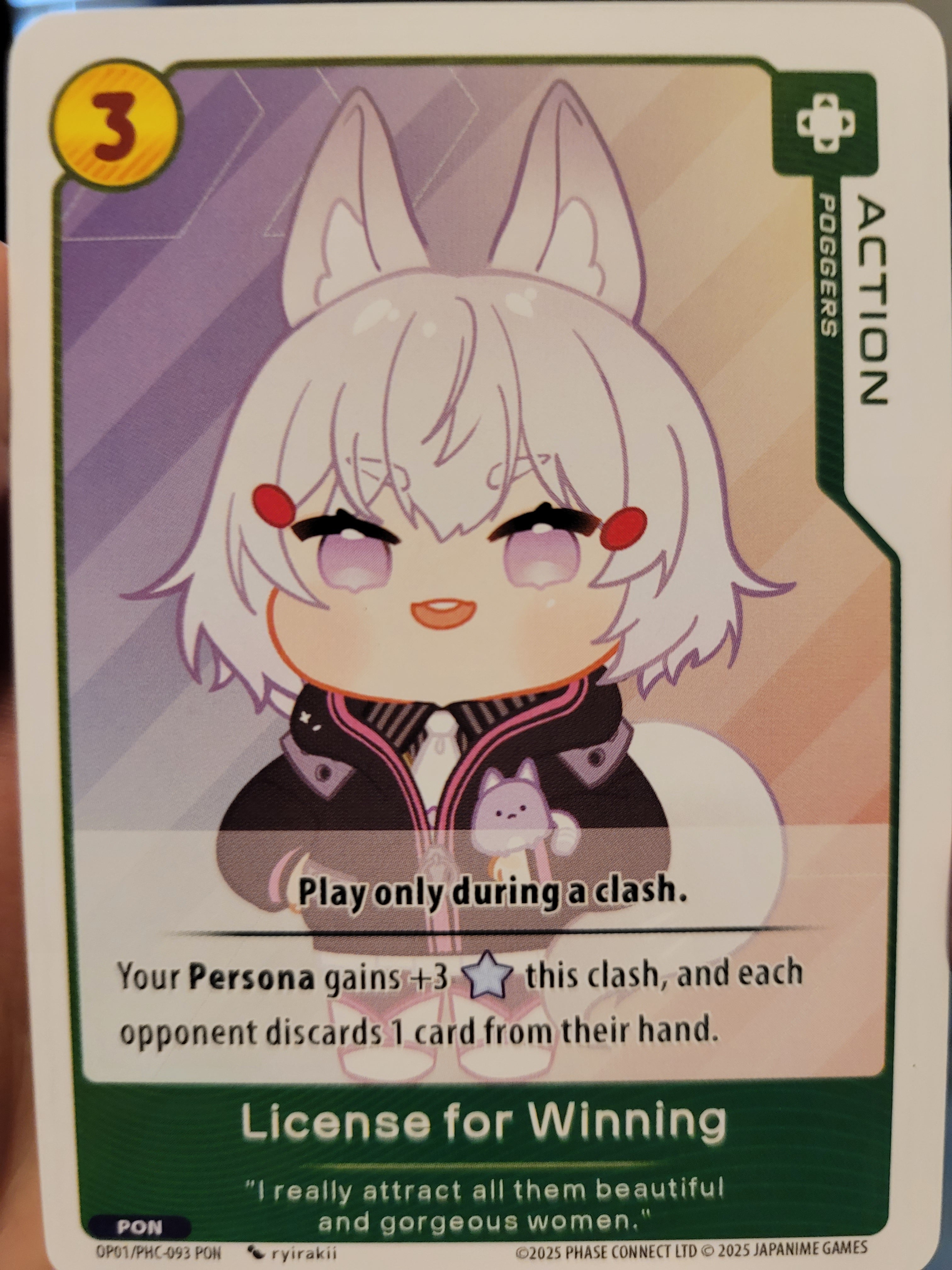 License for Winning PHC-093