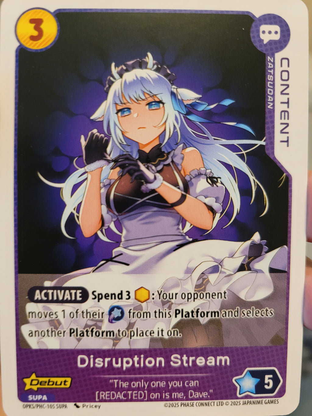 Disruption Stream PHC-105