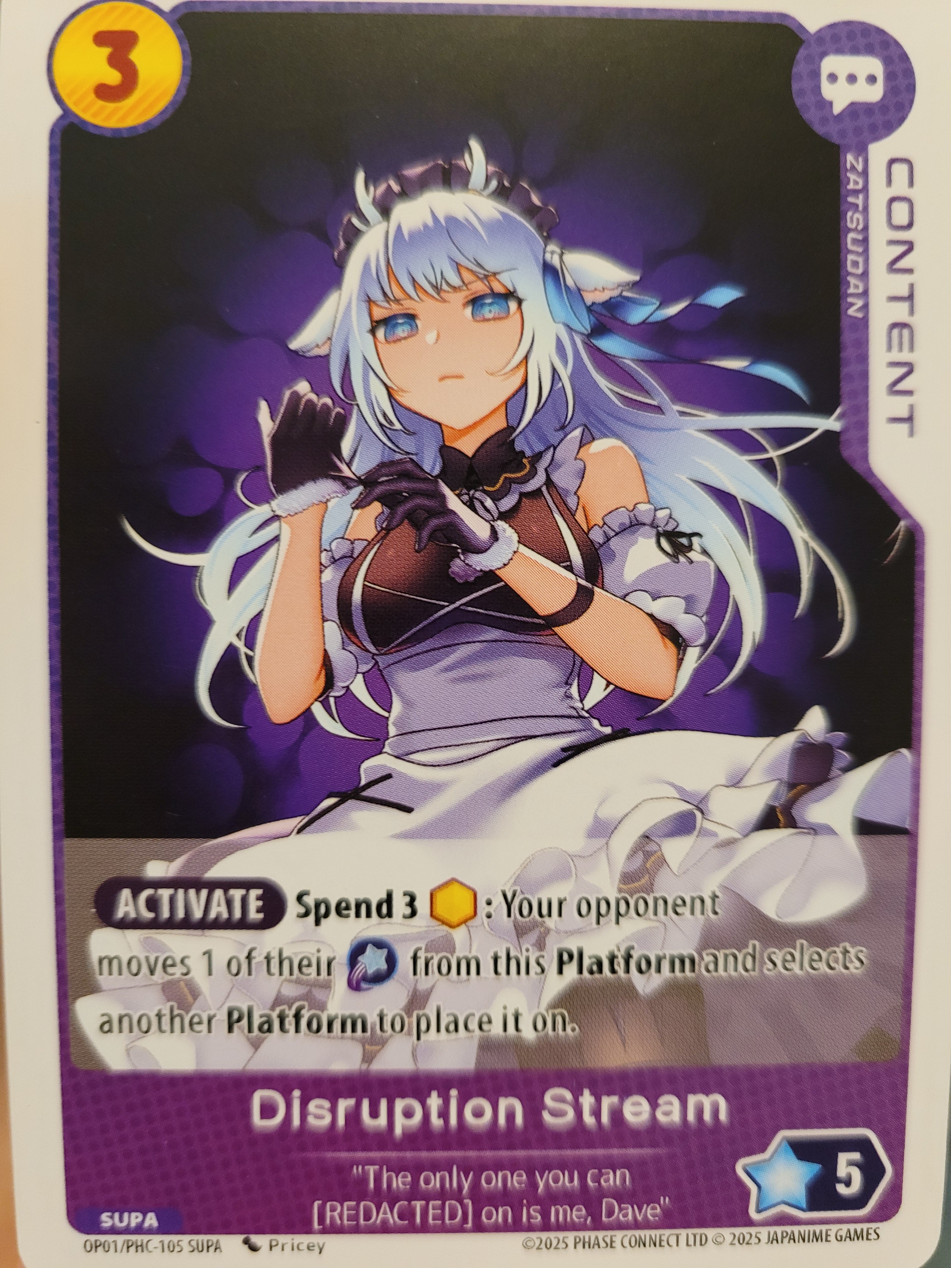 Disruption Stream PHC-105
