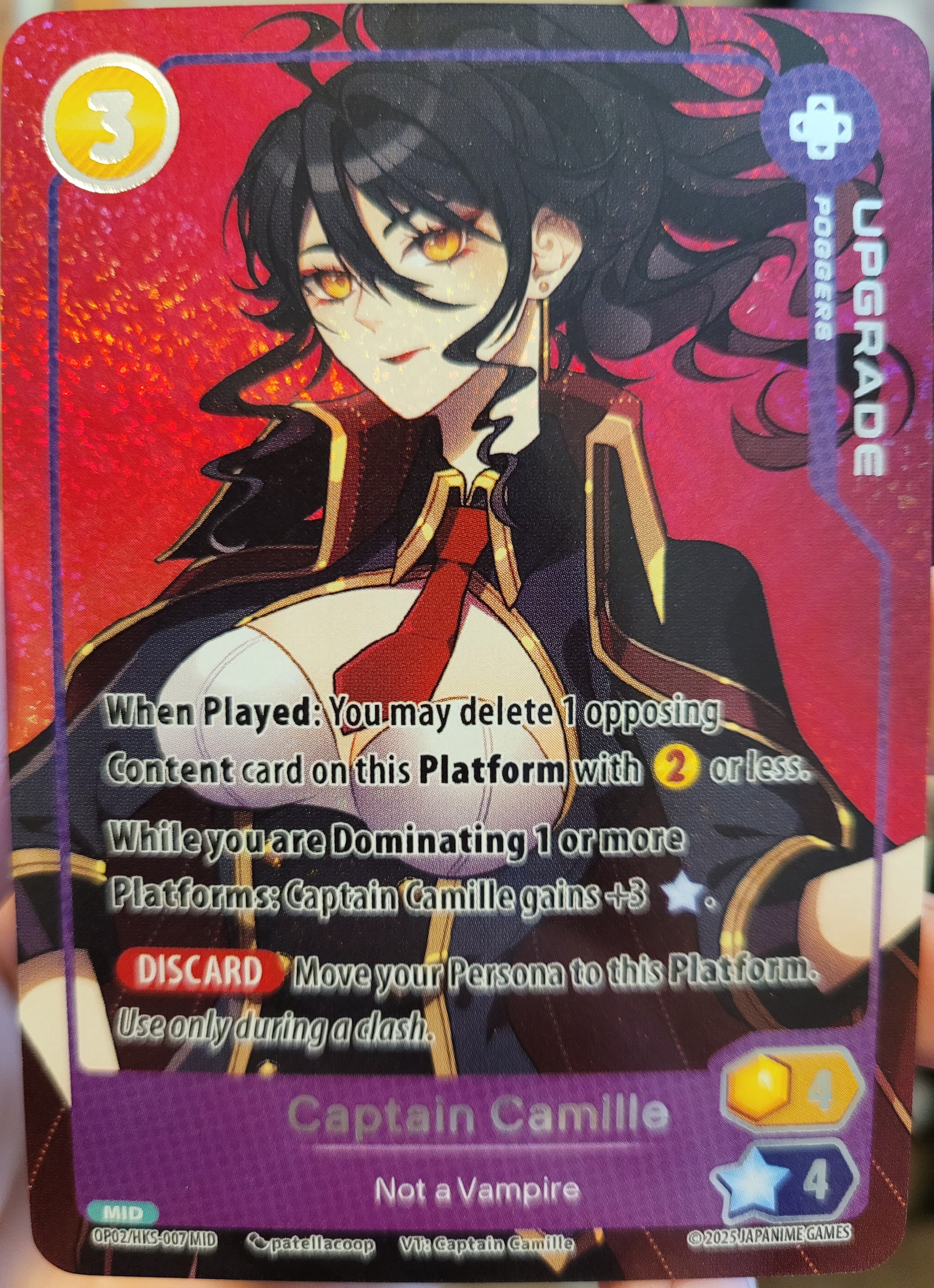 Captain Camille Not a Vampire Upgrade Midori Supa! HKS-007